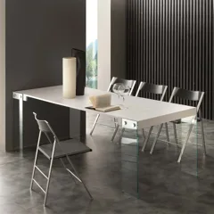 Console extending into a dining table Iceberg — Table open