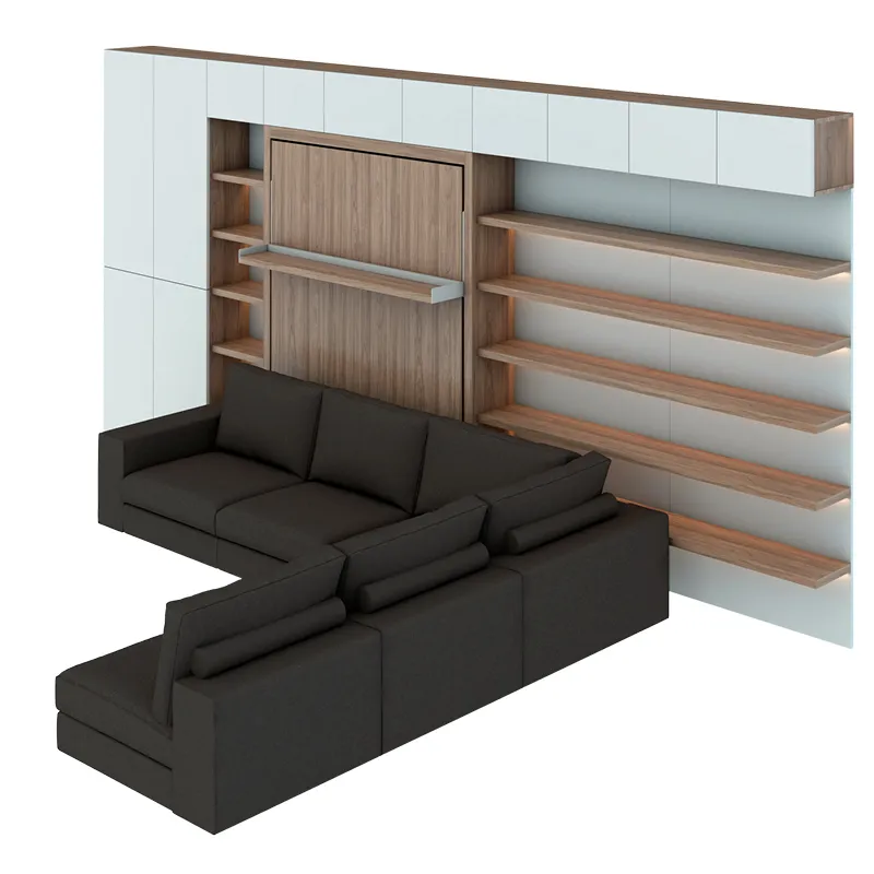 Furniture drawing — 50 m² family apartment — Day mode