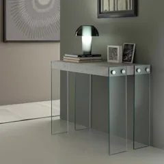 Console extending into a dining table Iceberg — Console in another finish