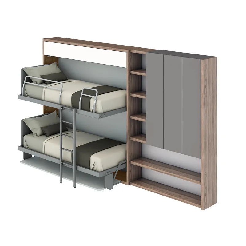 Furniture drawing — 50 m² family apartment — Furniture system view 10