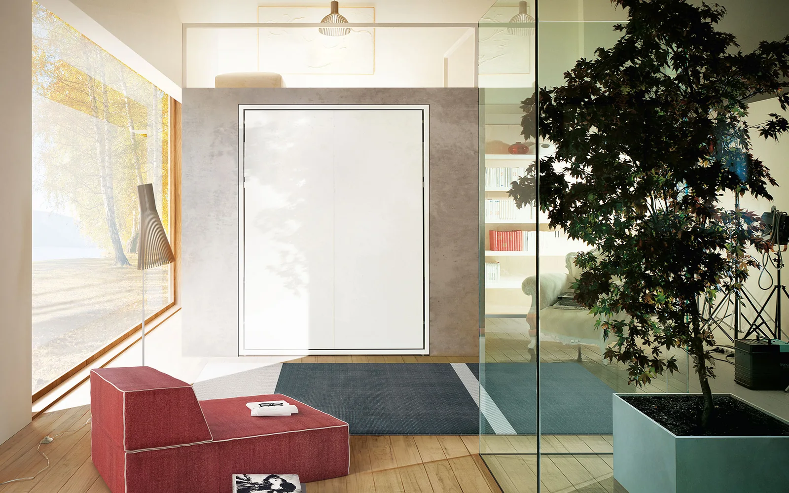 Double wall bed Penelope 2 Standard — Day · closed