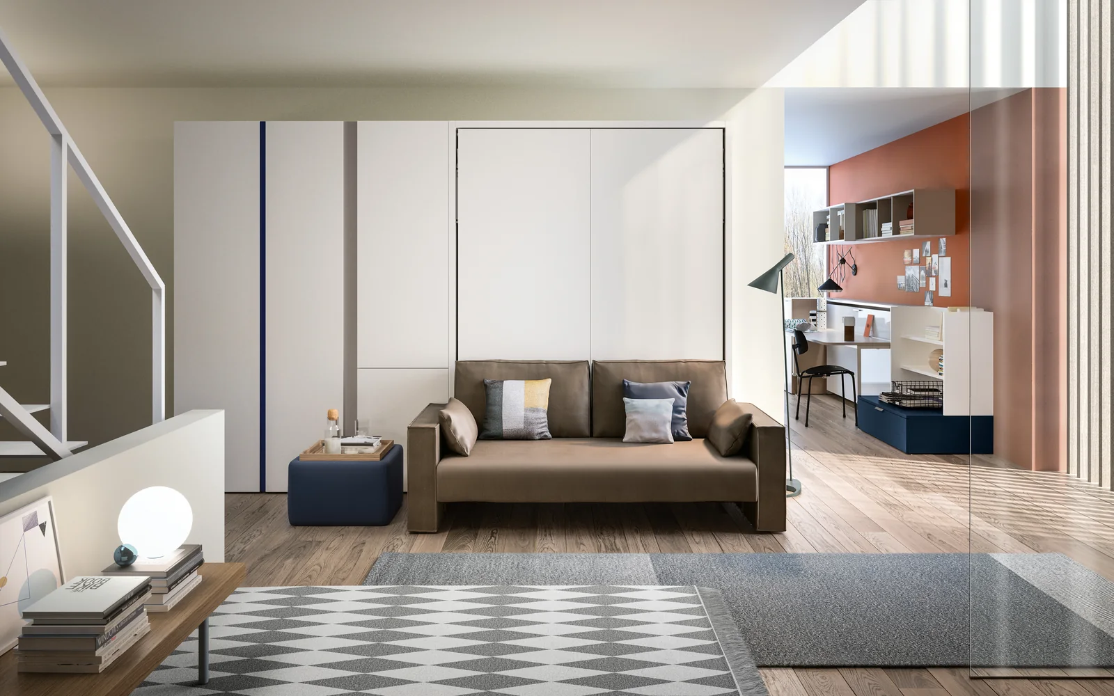 Double wall bed Penelope 2 Sofa — Day · closed