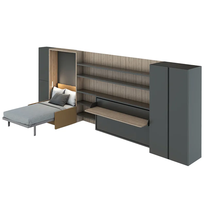Furniture drawing — 57 m² loft apartment — Furniture system view 07