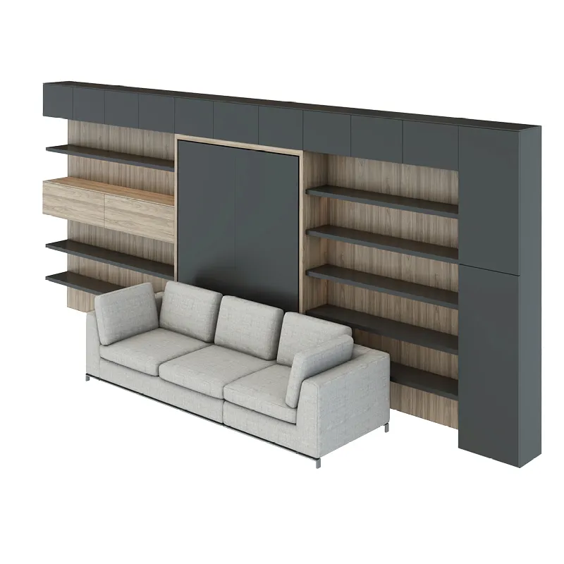 Furniture drawing — 57 m² loft apartment — Day mode