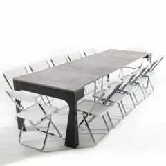 Console extending into a dining table Big Bang — Extended dining table