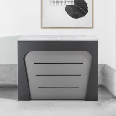 Console extending into a dining table Big Bang — Closed console with storage unit