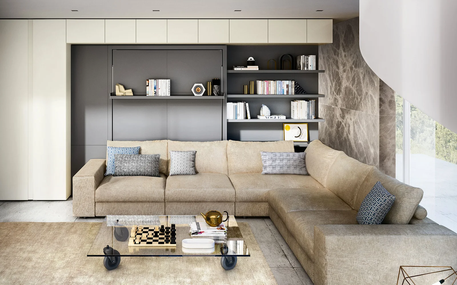 Double wall bed Tango Componibile — Day · closed