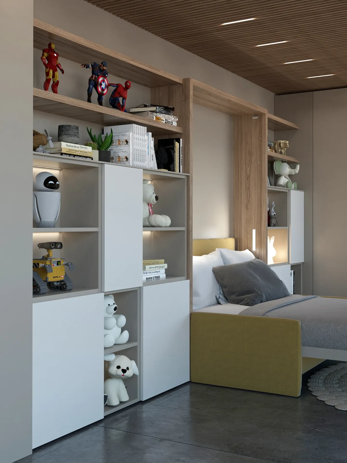 Room 03 · Room to grow — Altea alternative — bed detail
