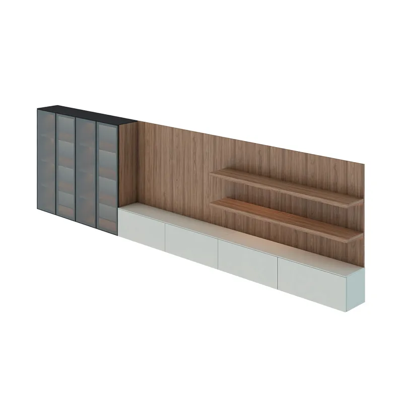 Furniture drawing — 50 m² family apartment — Furniture system view 03