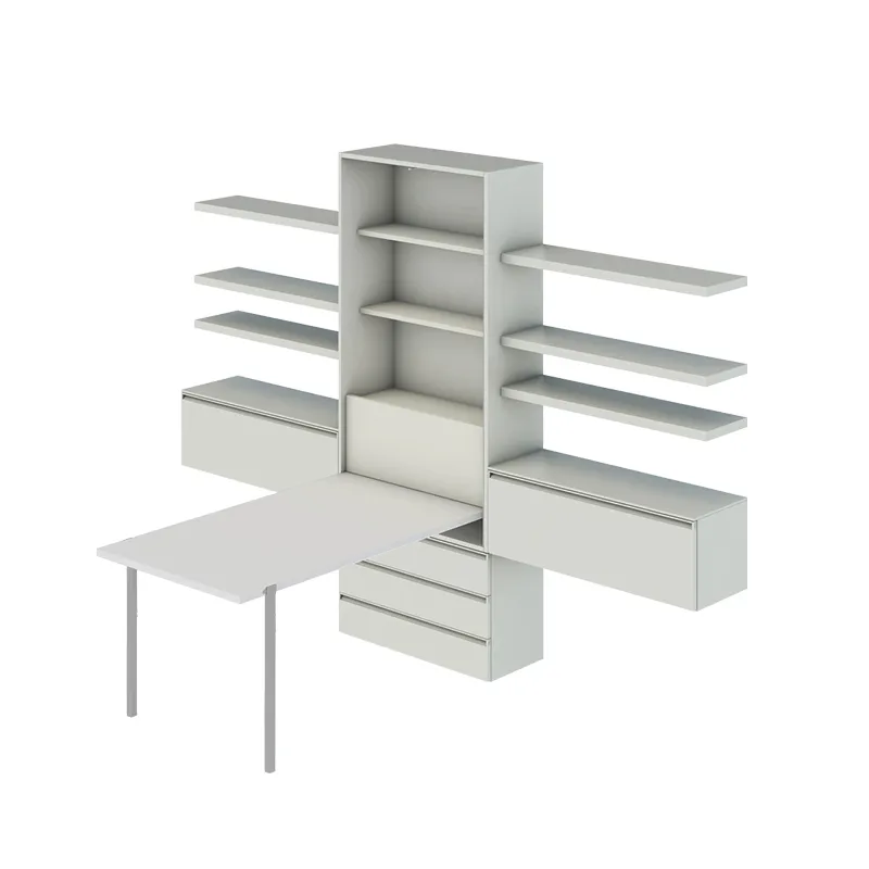 Furniture drawing — 25 m² studio with Minerva — Furniture system view 04