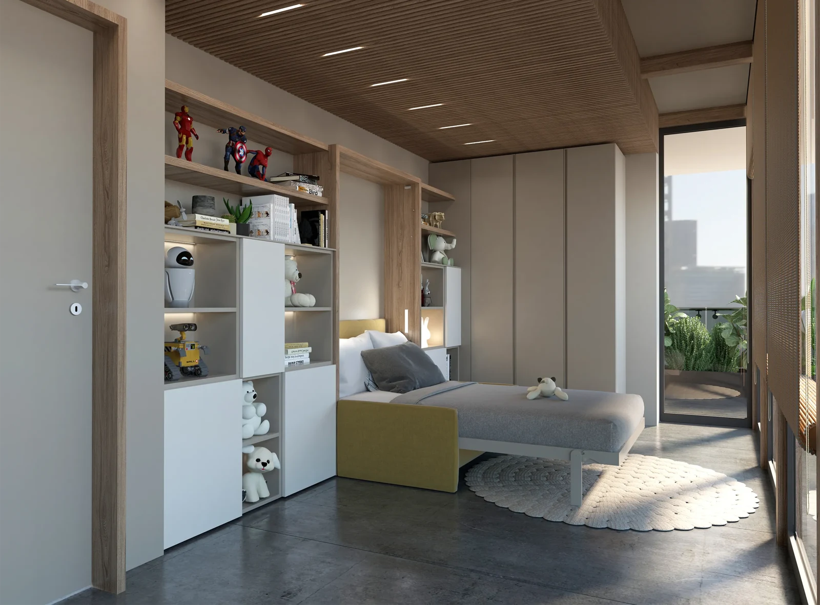 Room 03 · Room to grow — Altea alternative, 220 cm high — bed open