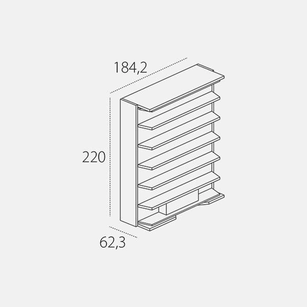 Dimension drawing of double wall bed LGM01/TAV — drawing 4