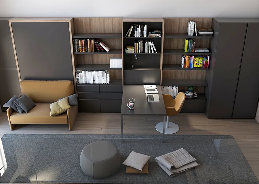 57 m² loft apartment — Alternative layout 02