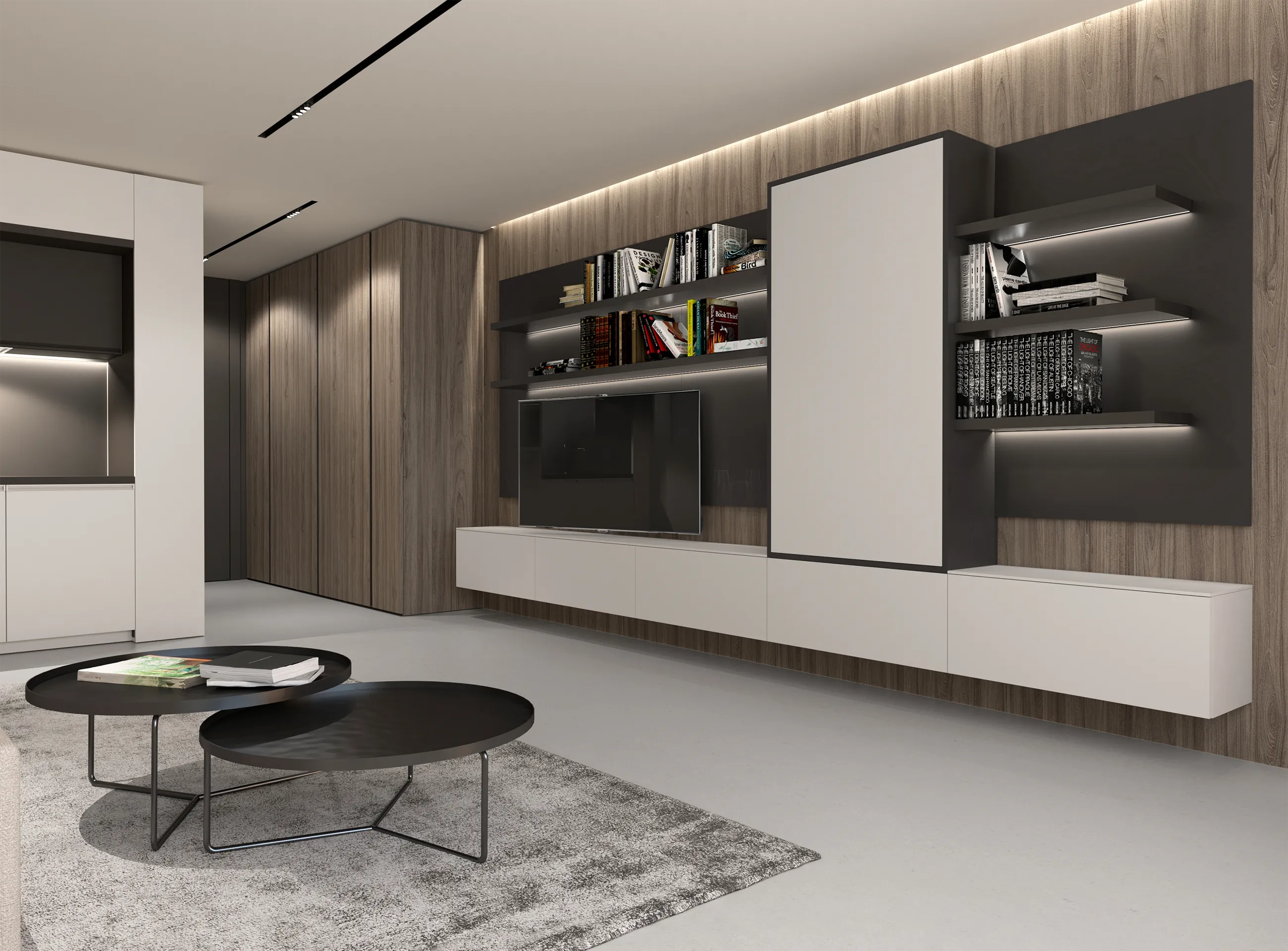 30 m² city apartment — Alternative layout 01