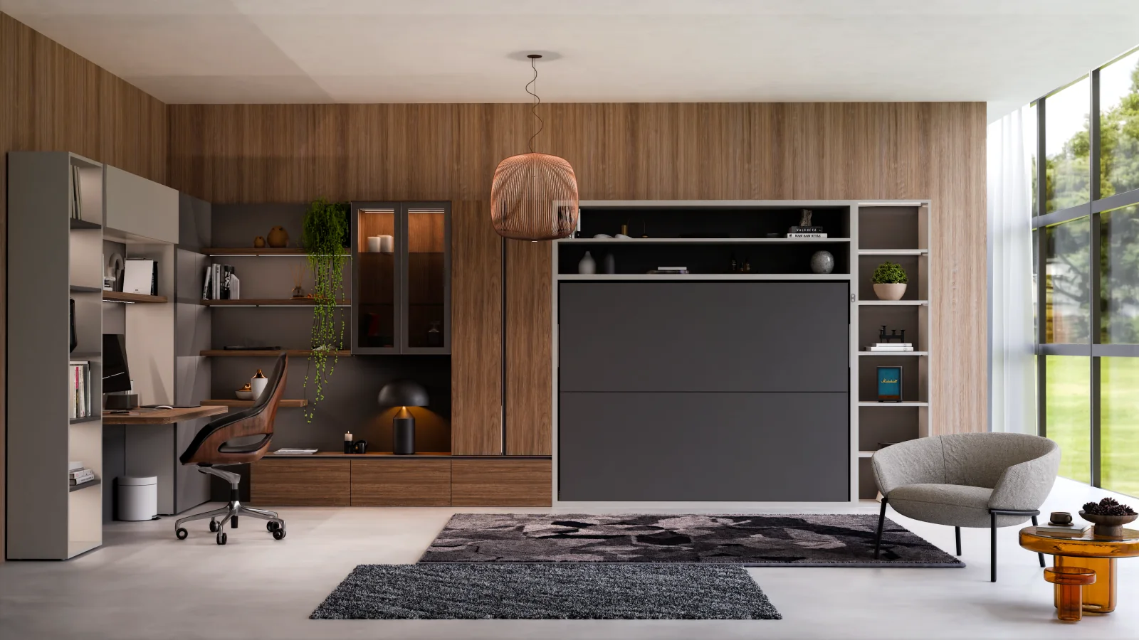 Double wall bed Circe Standard — Day · closed