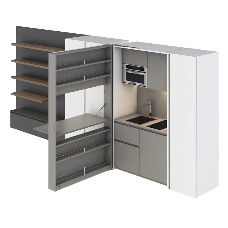 Furniture drawing — 25 m² studio with Ella & Louis — Furniture system view 06