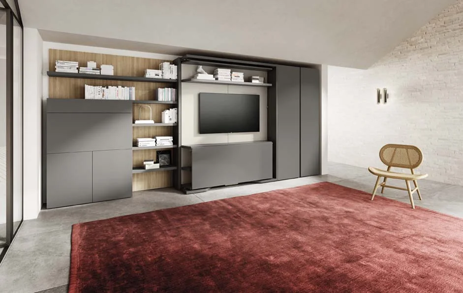 Double wall bed LGM 2.0 TV — Day · closed