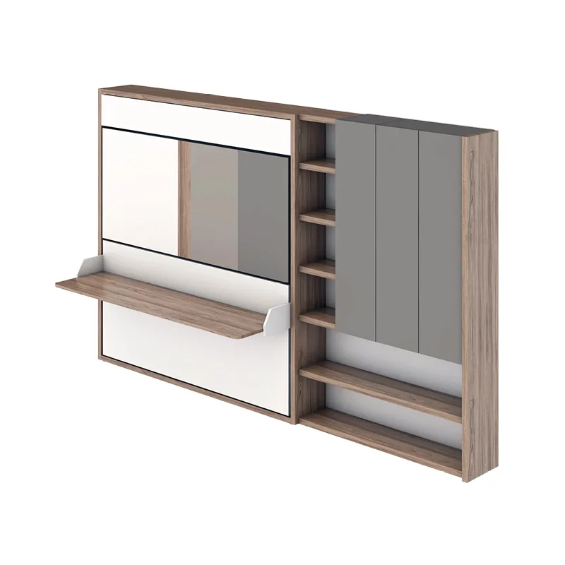Furniture drawing — 50 m² family apartment — Furniture system view 09