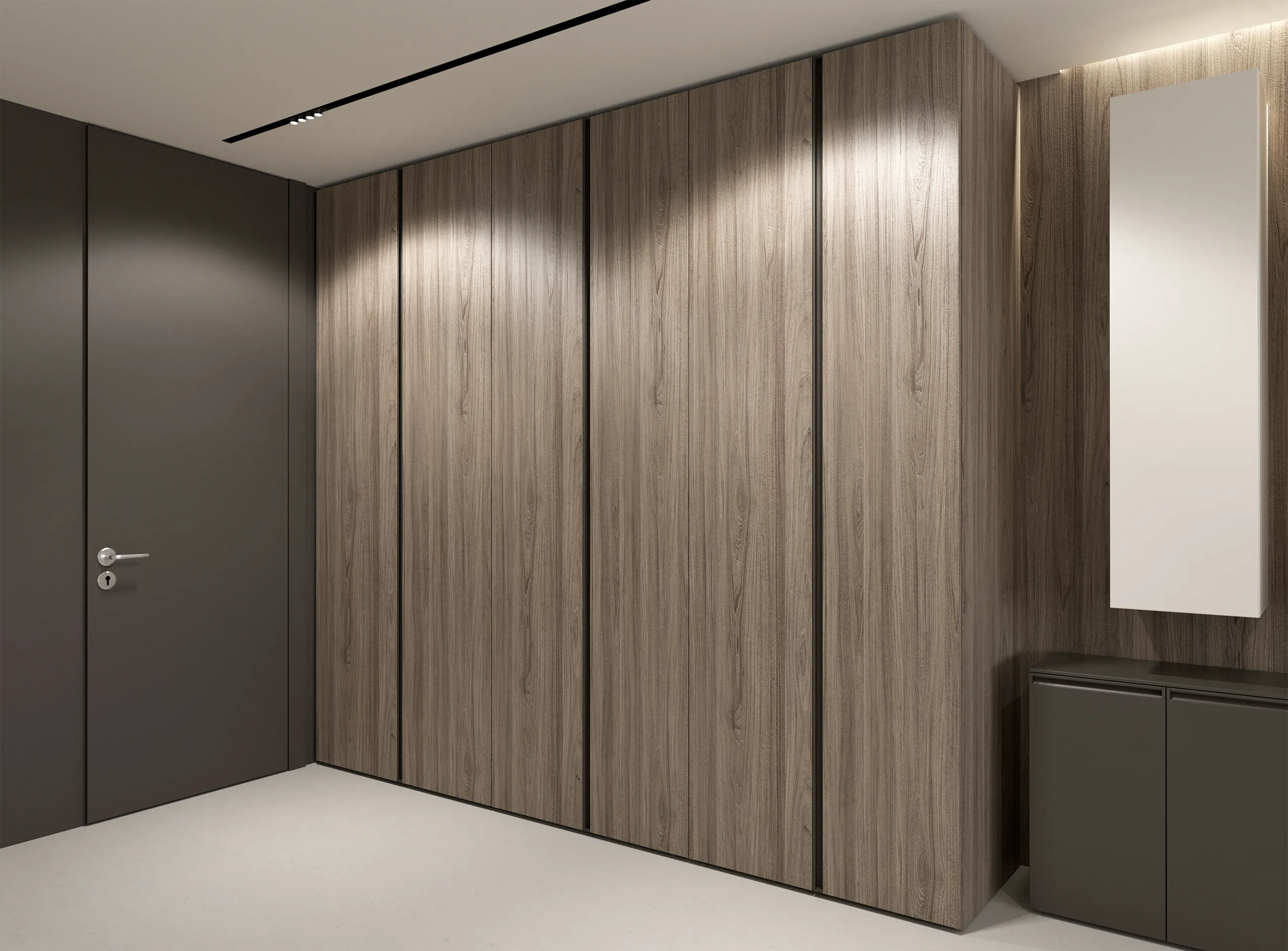 Transforming furniture in a multifunctional space — 30 m² city apartment — Room view 08