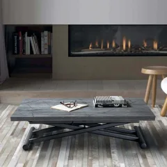 Height-adjustable extendable table Lift — Low coffee table
