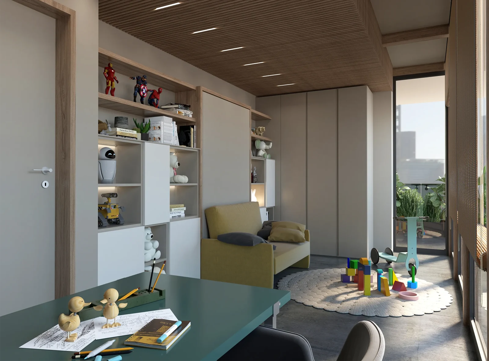 Room 03 · Room to grow — Altea alternative, 220 cm high — seating mode