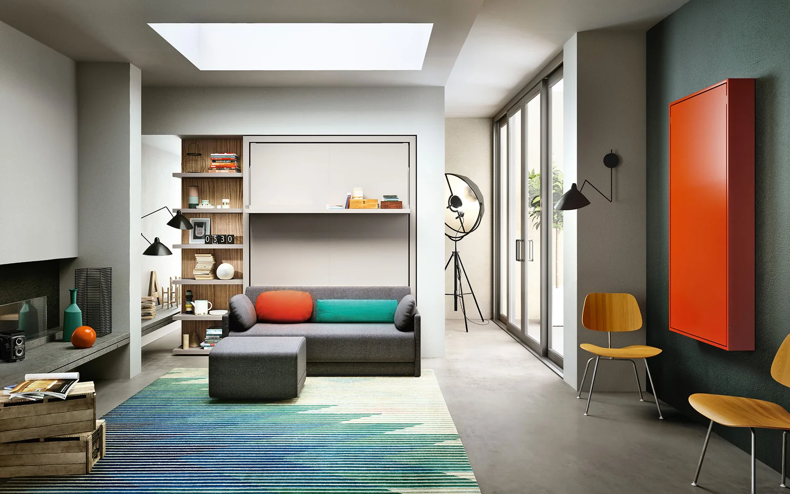 Double wall bed Oslo Sofa — Day · closed