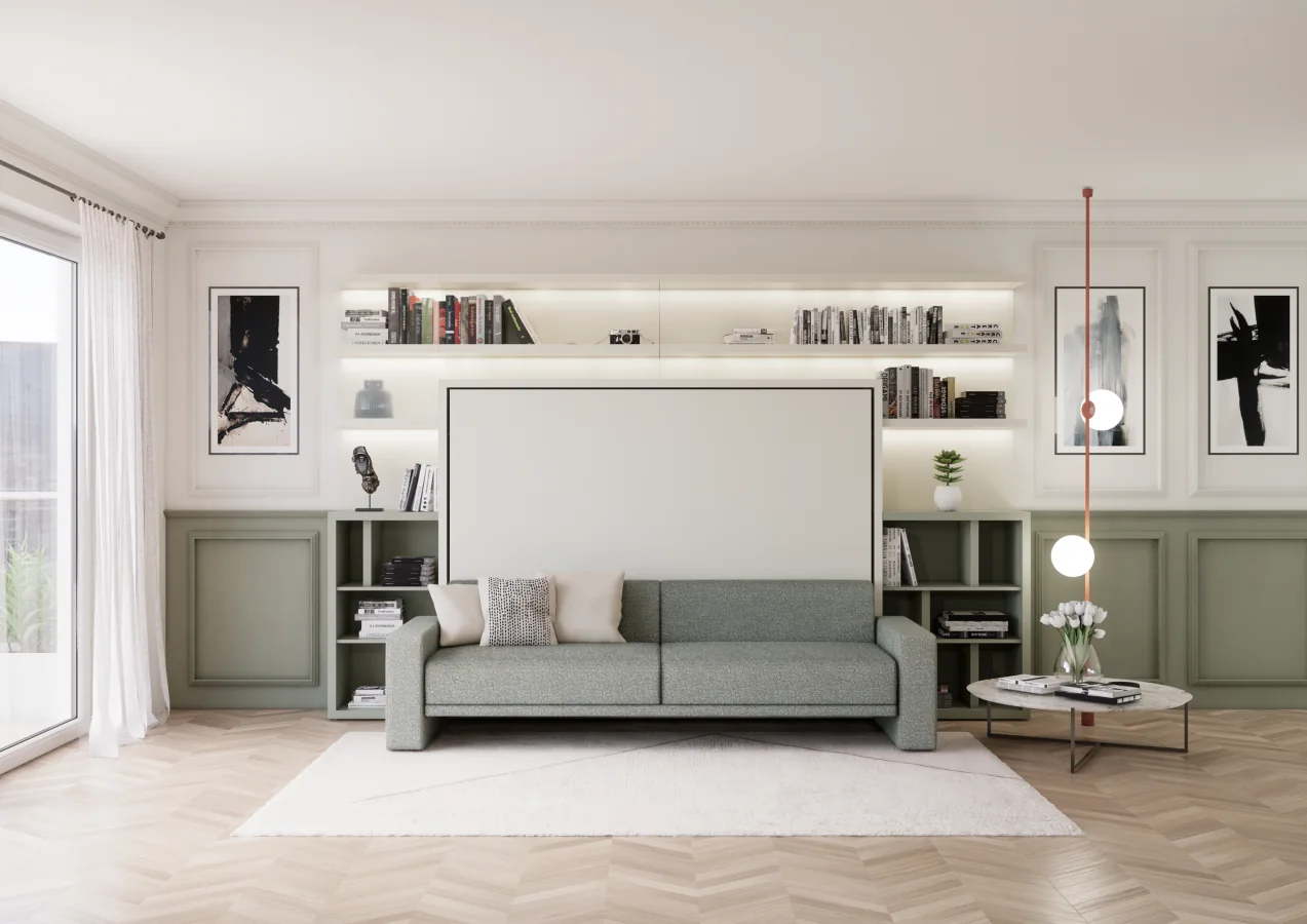 Double wall bed Atena Horizontal — Day · closed