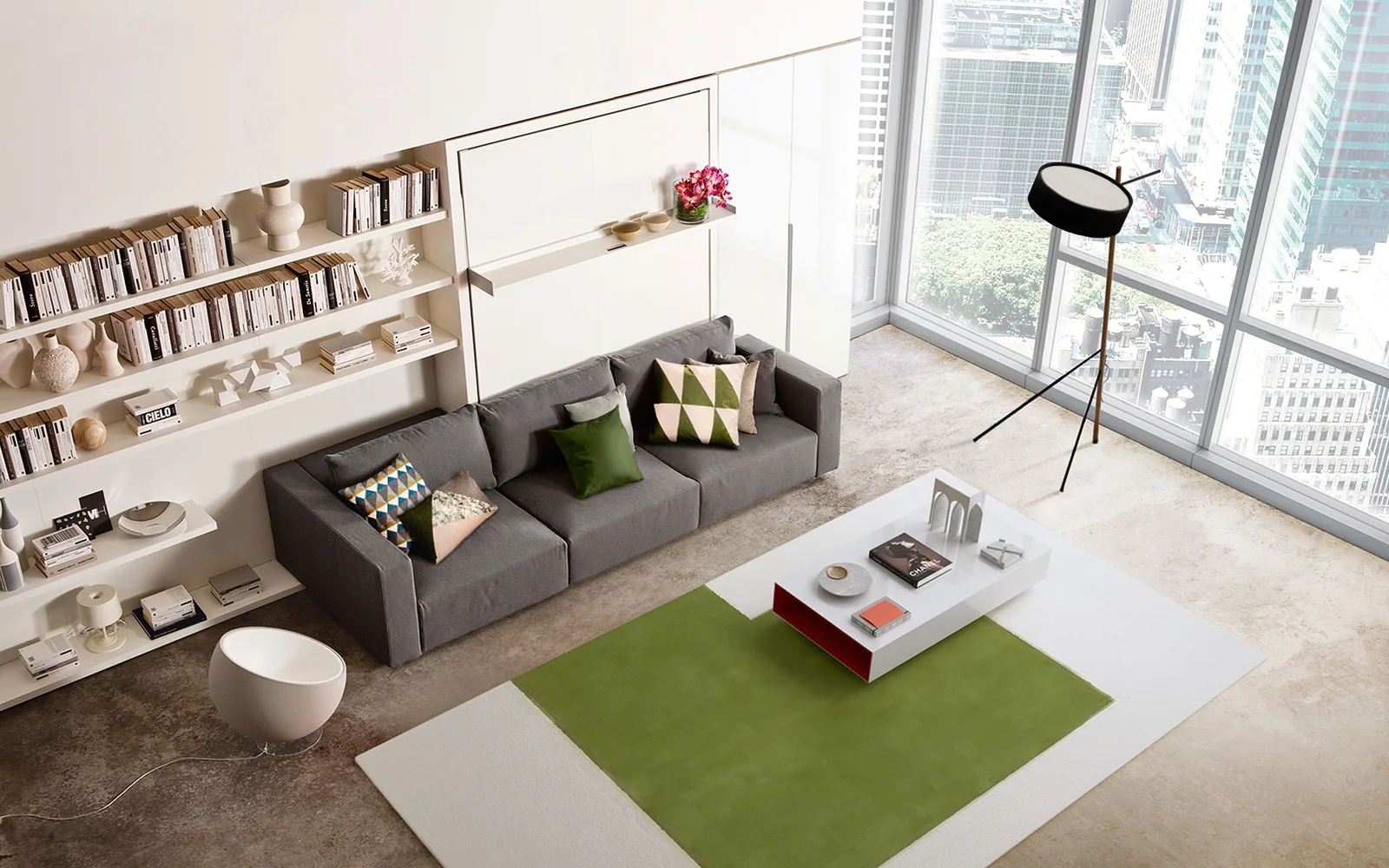 Double wall bed Swing — Day · closed