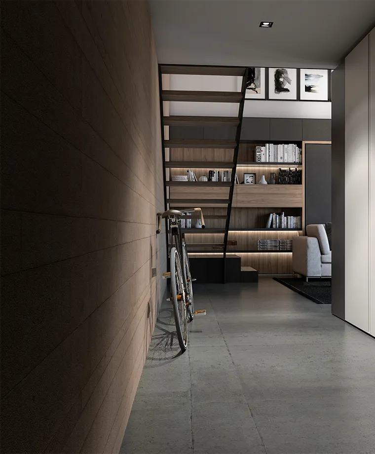 57 m² loft apartment — Materials and finishes 01