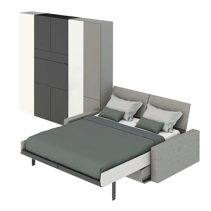 Furniture drawing — 25 m² studio with Ella & Louis — Furniture system view 02