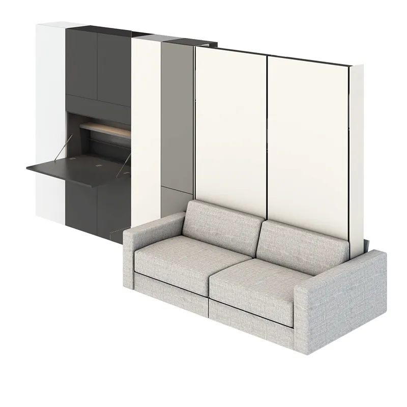 Furniture drawing — 25 m² studio with Ella & Louis — Furniture system view 04