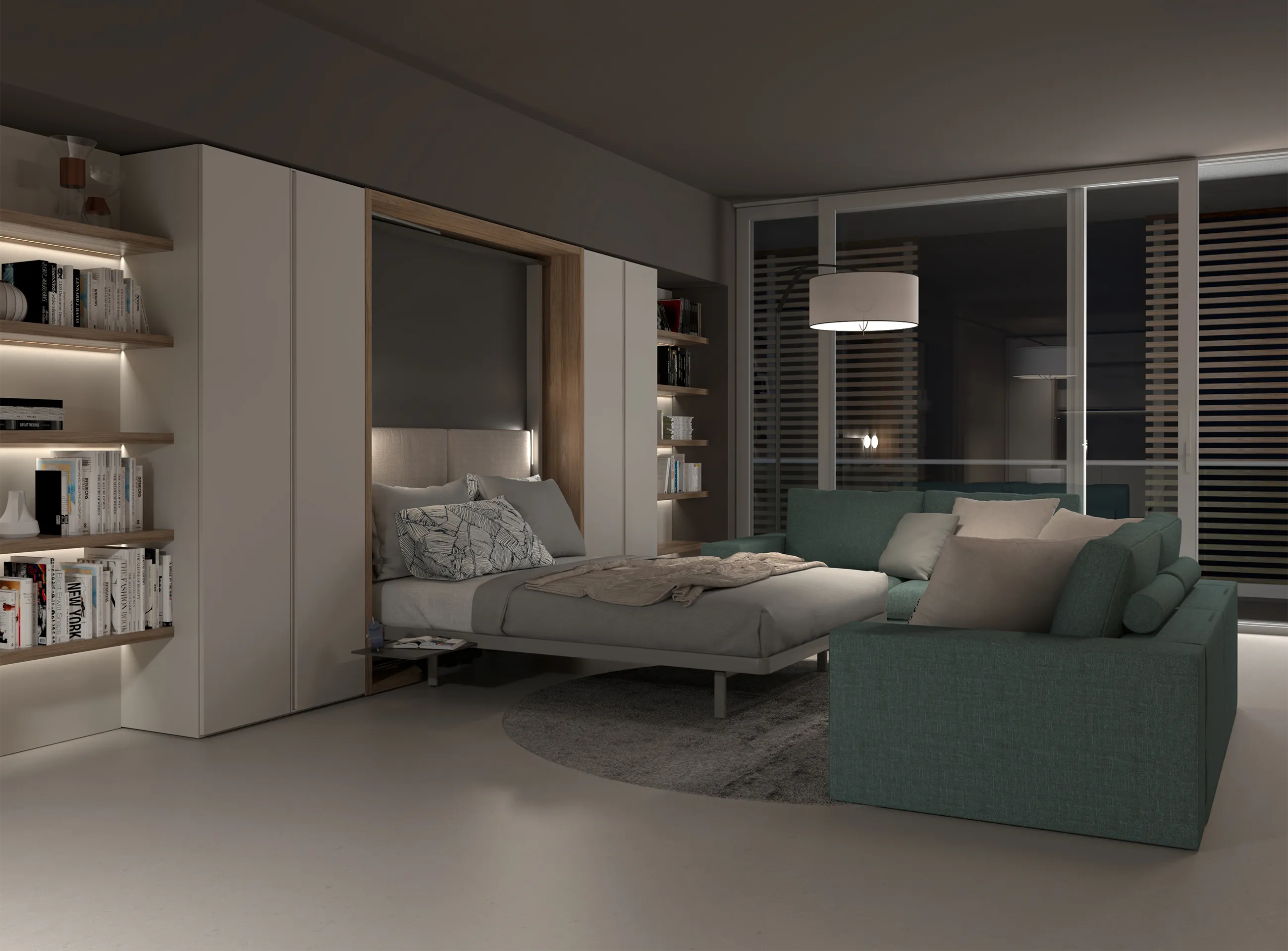 50 m² family apartment — Alternative layout 02