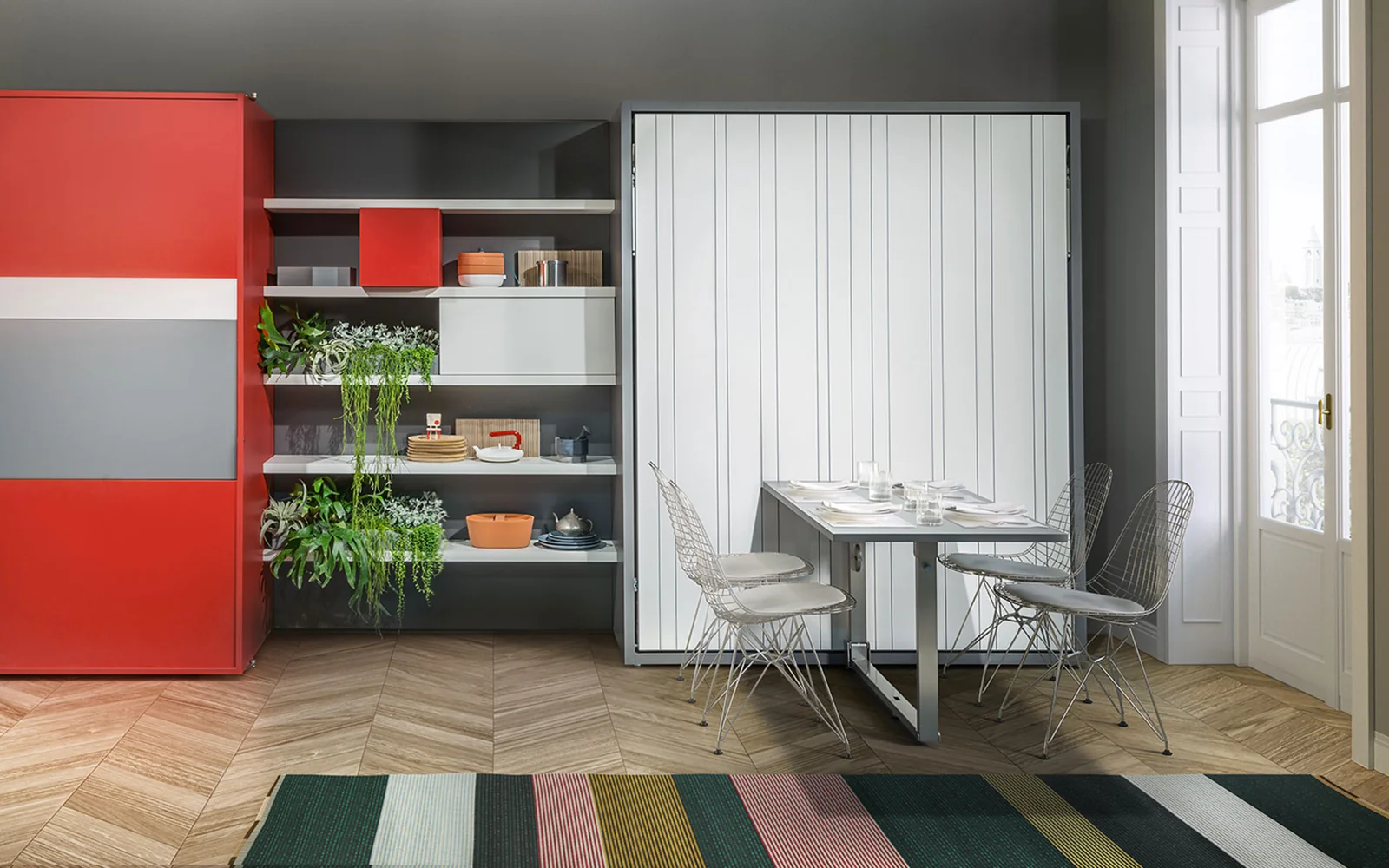 Double wall bed Penelope 2 Dining — Day · closed