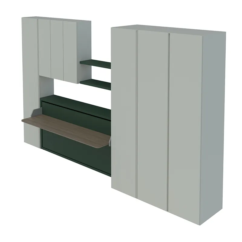 Furniture drawing — Room 02 · Work, relax and host — Kali Board 90 — Desk mode