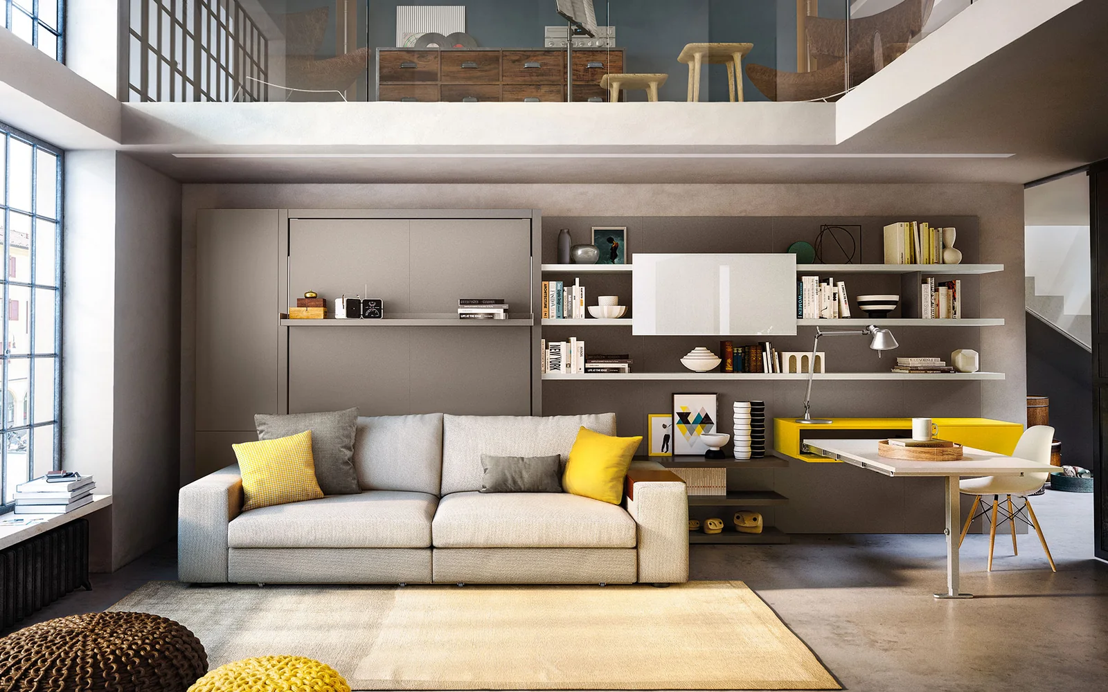 Double wall bed Tango Sofa — Day · closed